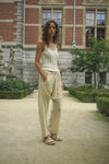 Eden drawstring pants in Oatmeal