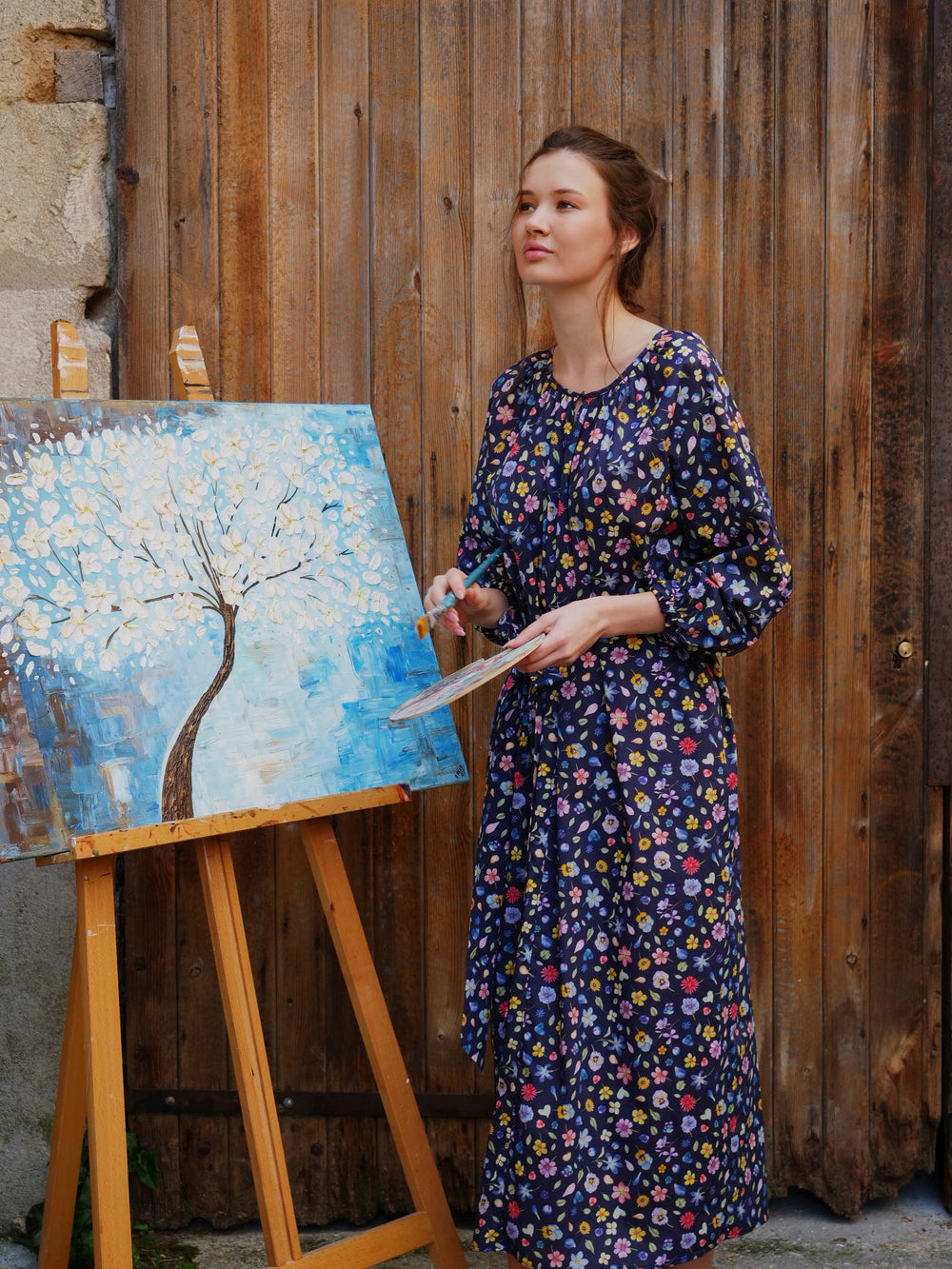 Robe Elisse en coton Liberty Phyls Flower