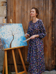 Robe Elisse en coton Liberty Phyls Flower