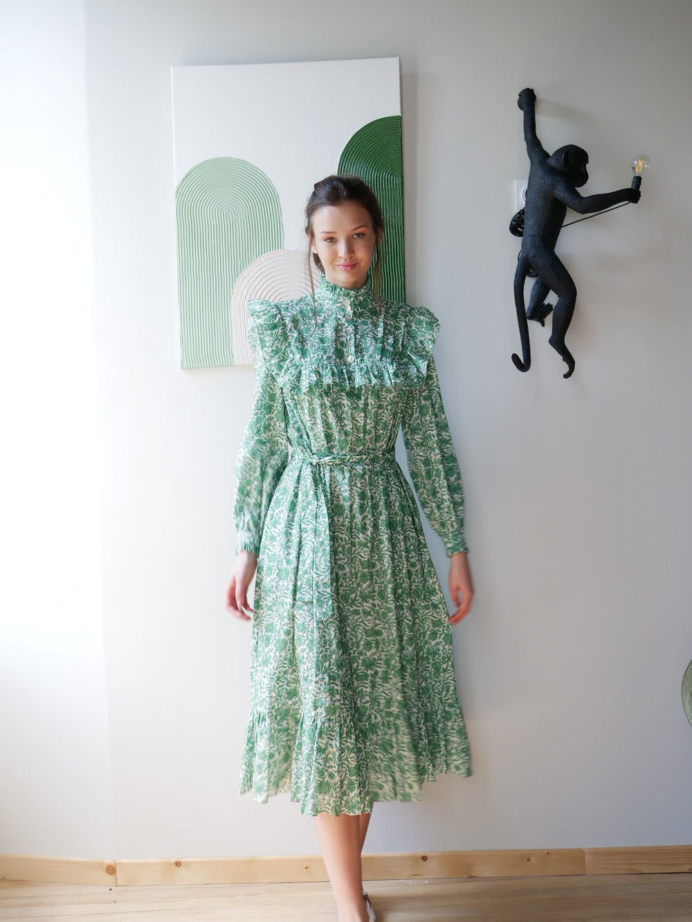 Mila dress in Sambourne Liberty Cotton – Mûrier - Main Image