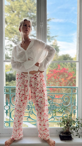 Pantalon Eden imprimé Wild Rose