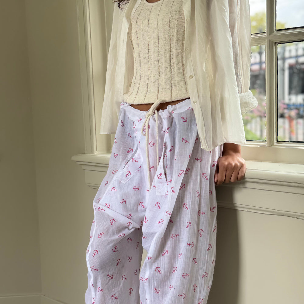 Eden drawstring pants in Marinaio