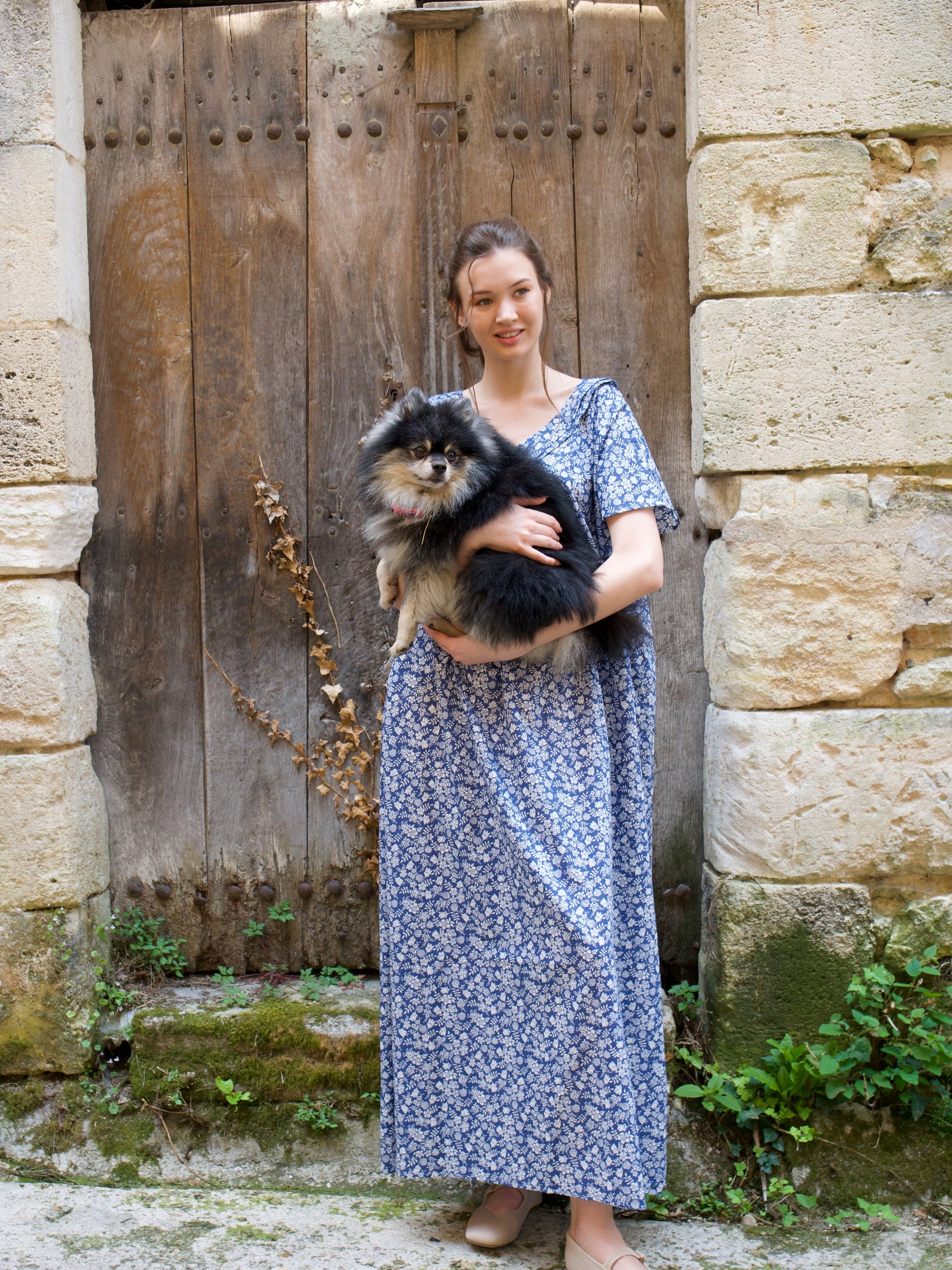 Robe Arwen en coton Edenham Shadow Liberty – Mûrier