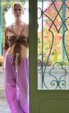 Eden drawstring pants in Orchid