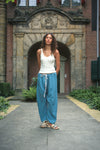 Eden drawstring pants in Teal