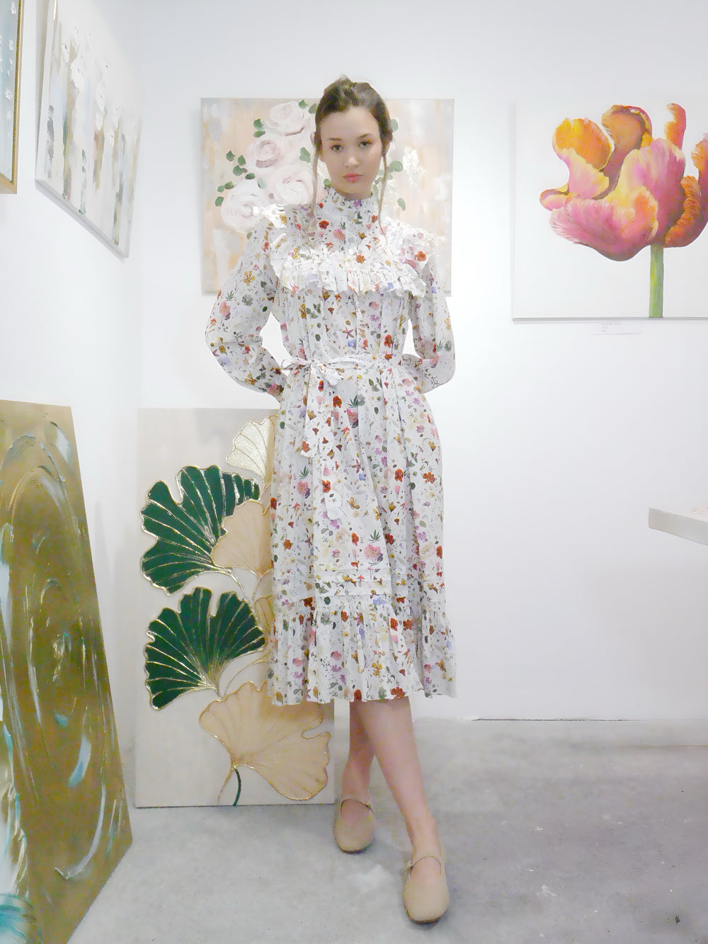 Mila dress in Floral Eve Liberty Cotton