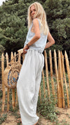 Pantalon Eden gris tourterelle 