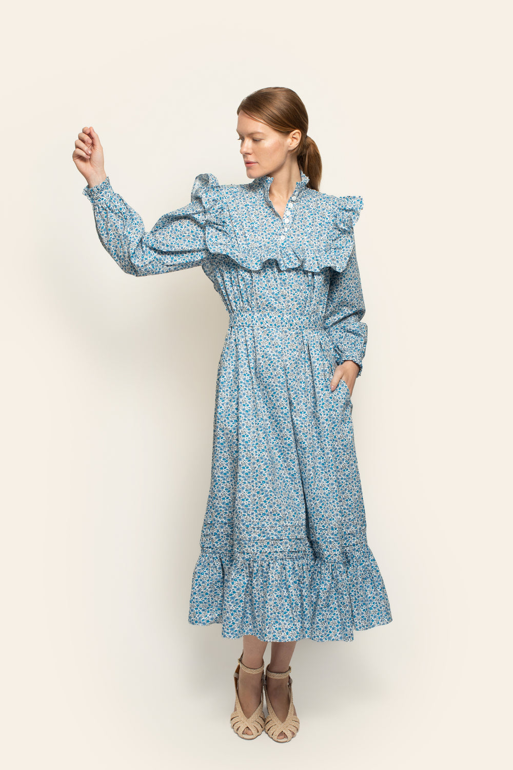 Robe Mila en popeline de coton Freyja Daisy