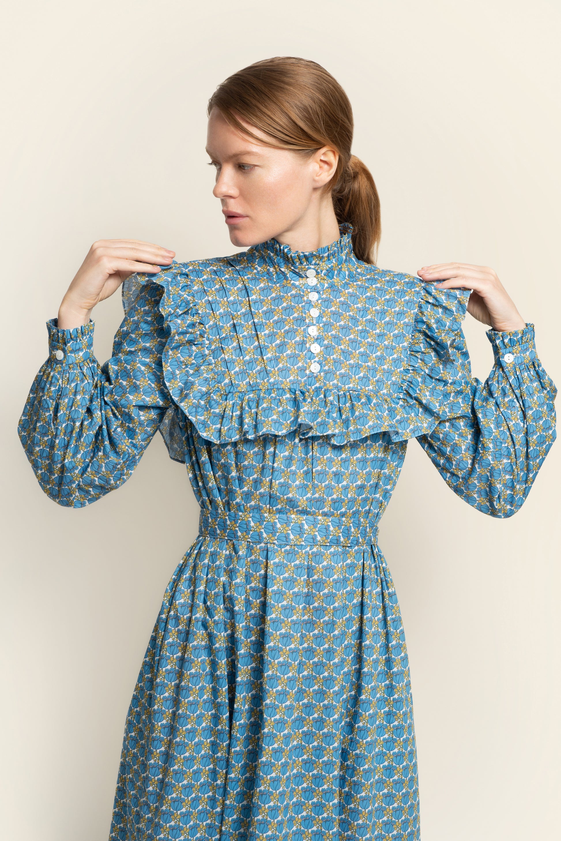 blue tudor dress Blue Tudor Inspired Ball Gown auralynne