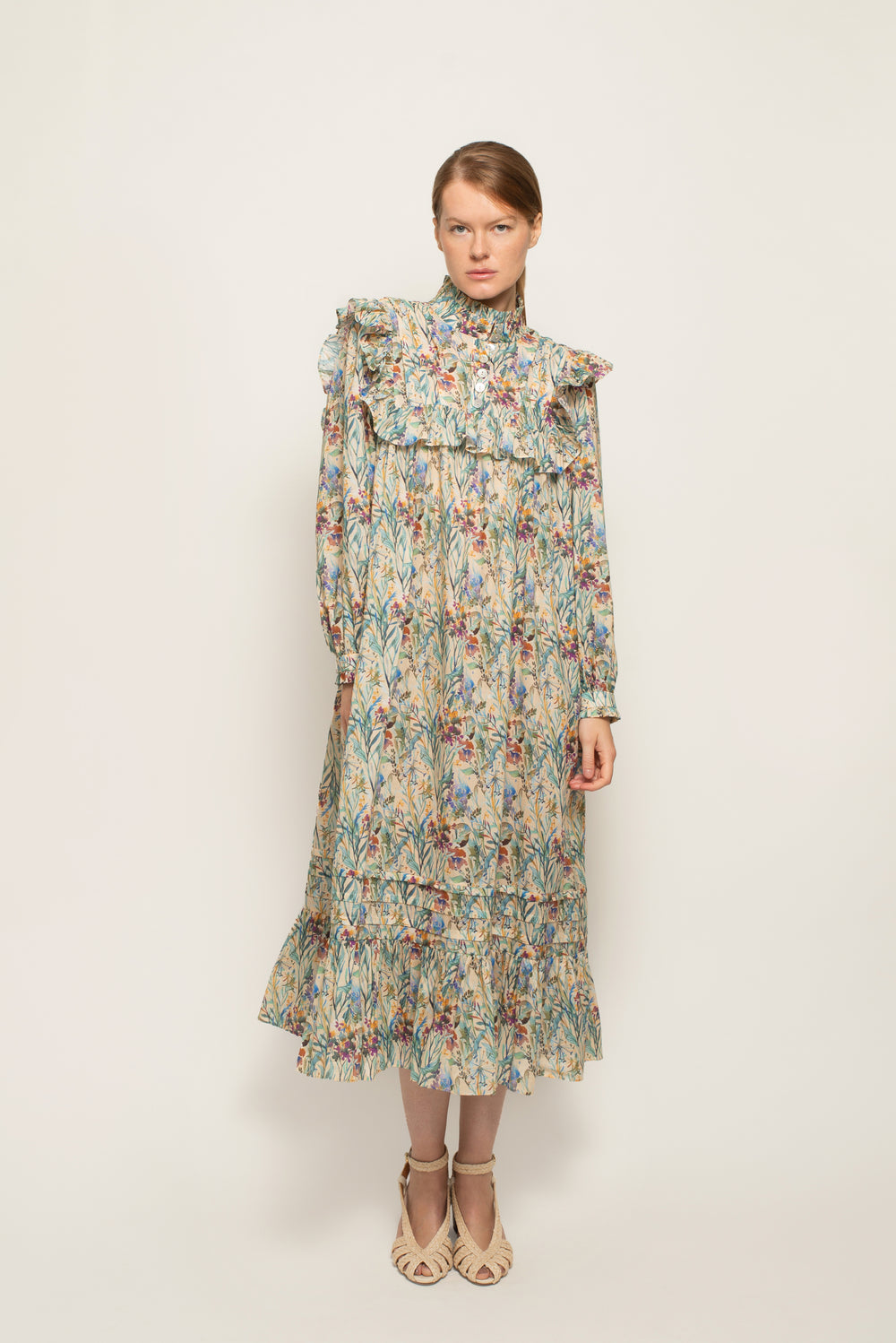 Mila dress in Jardin Aquarelle