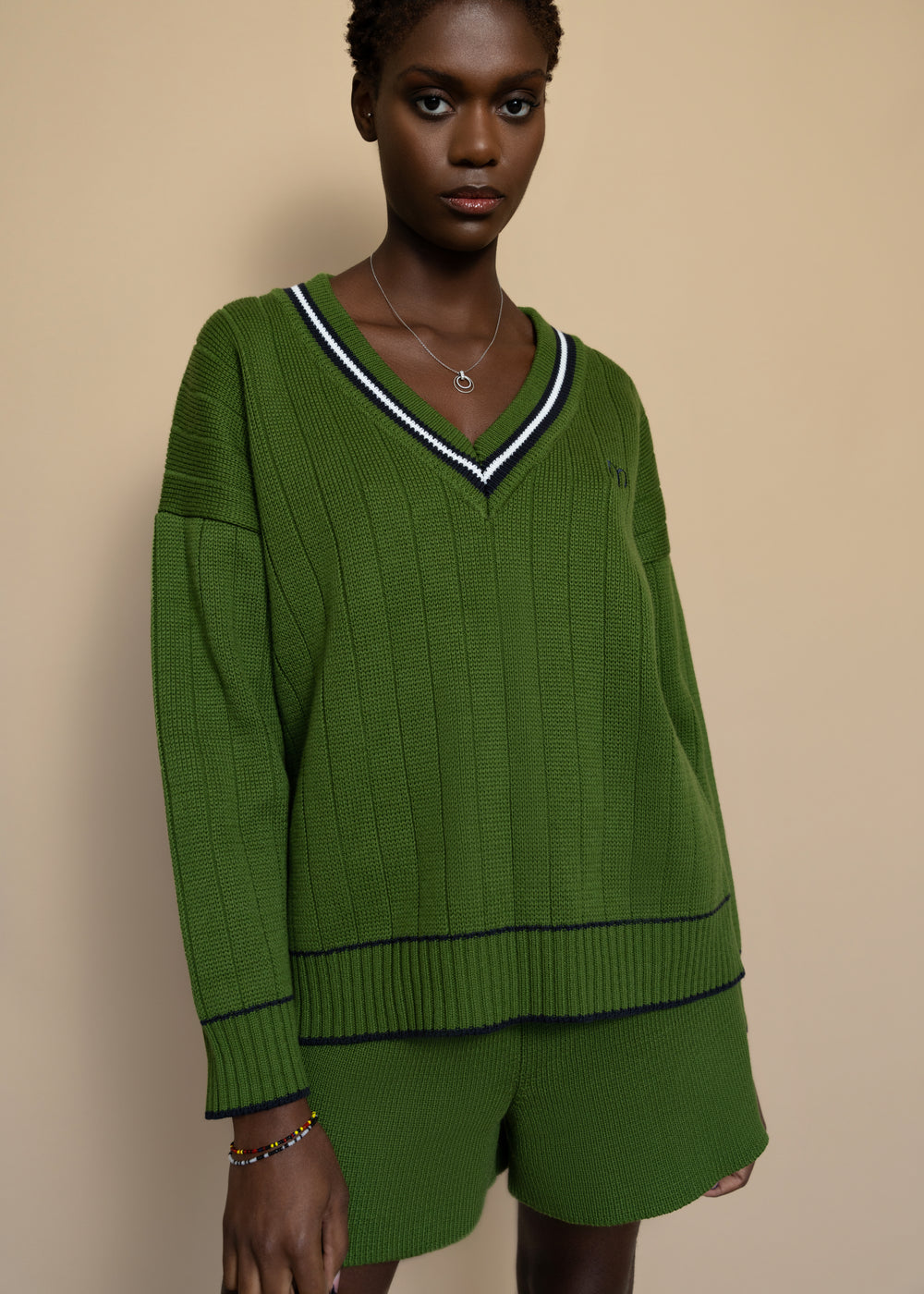 Billie Jean Sweater in Forest Green
